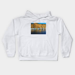 Fishing village - Milos island Kids Hoodie